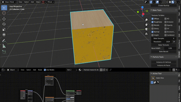 How to bake textures in Blender